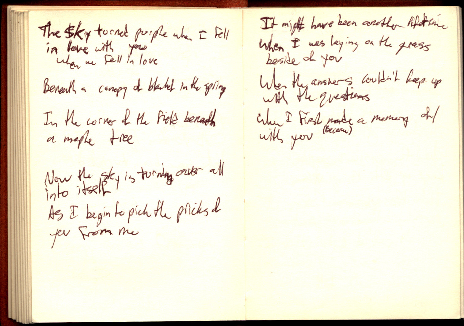 Nightlight Lyrics Sheet 15